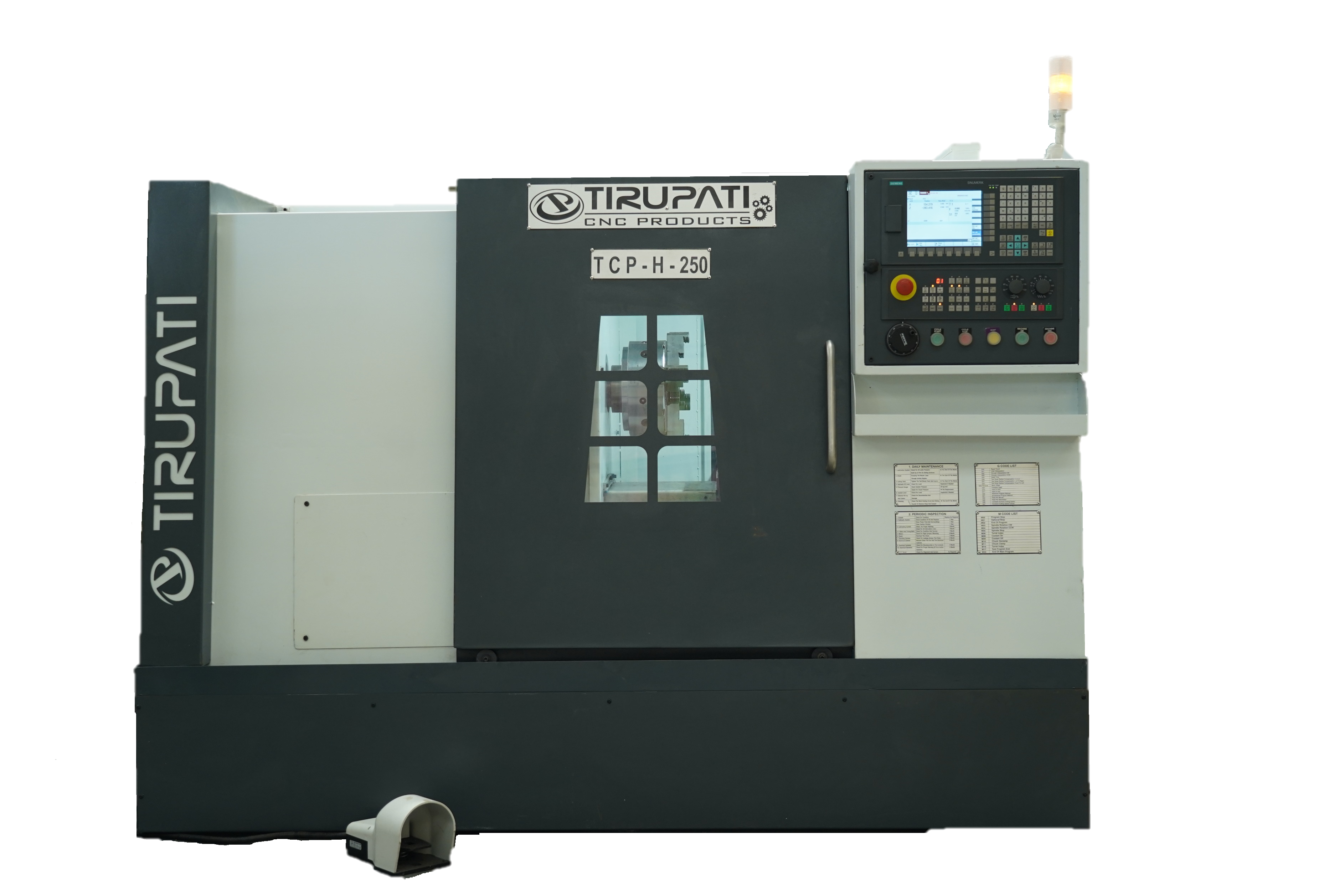 CNC Flat Bed Lathe Machine